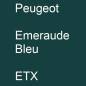 Preview: Peugeot, Emeraude Bleu, ETX.